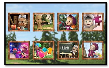 masha and the bear learning games