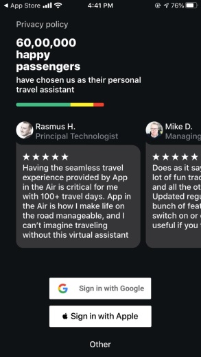 App in the air