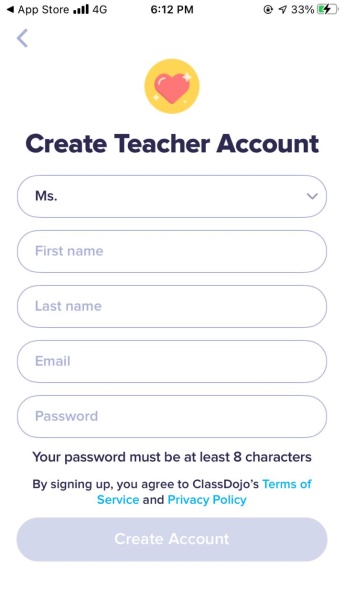 Teacher Account
