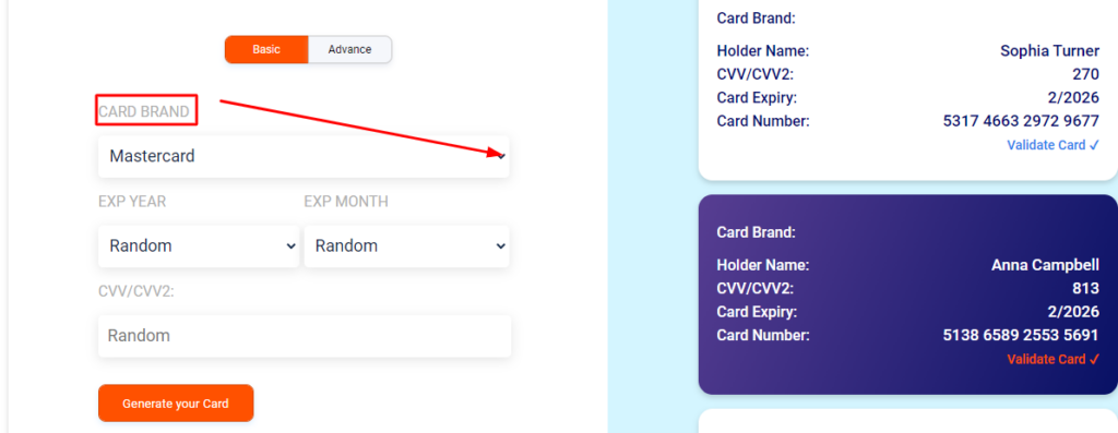 Creditcardgenerator-website