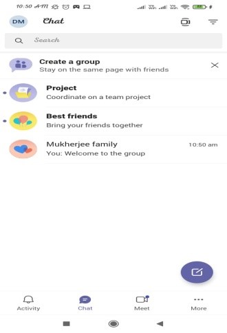 Microsoft Team chat