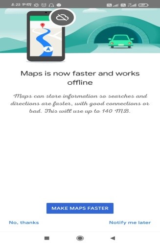 google map faster experience