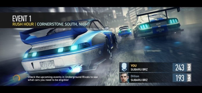 need for speed game event