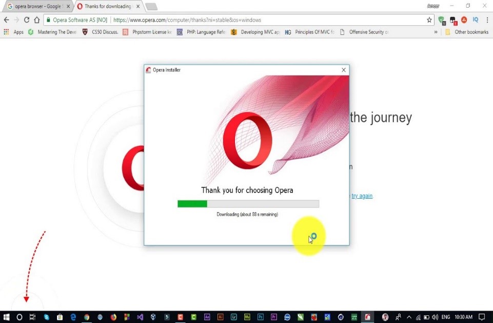 opera browser installation