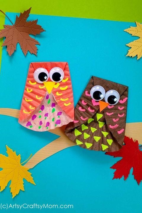 Cupcake Owl Paper crafts