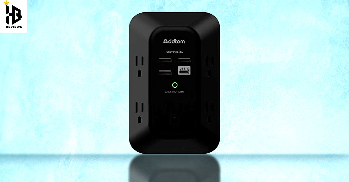 Addtam USB wall charger surge protector