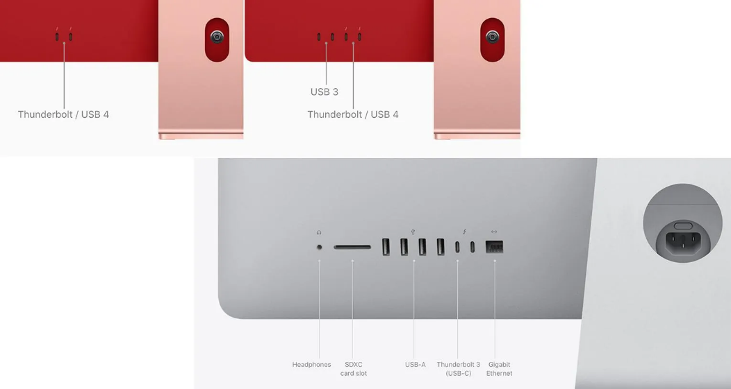 Apple's new 24-inch iMac Ports