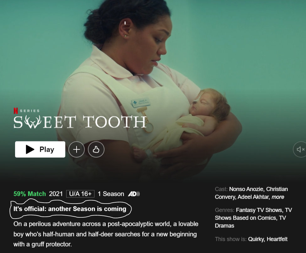 Netflix Series sweet tooth season 2